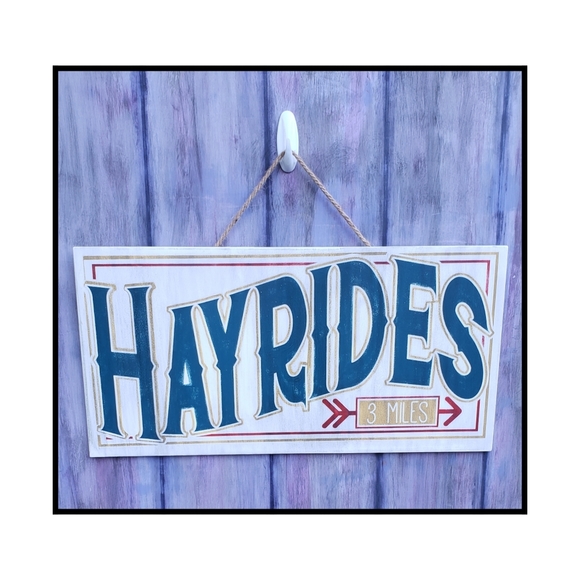 Large 12"x24" Fall Sign- Hand Painted Fall Decor - Picture 2 of 3